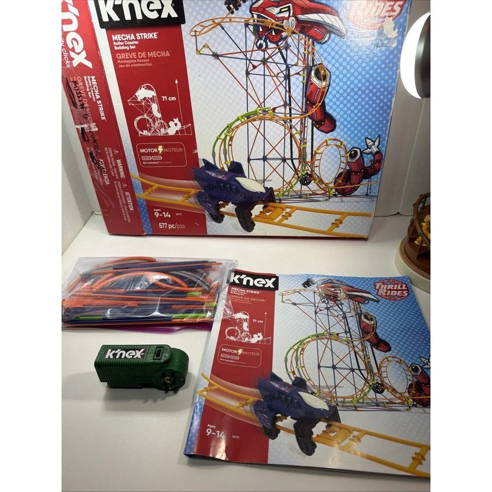 K'nex 18515 Mecha Strike Roller Coaster Replacement Parts - Green Motor, Manual